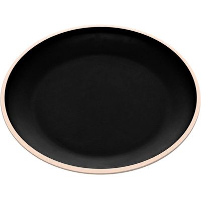 Prato Raso Melamina 26cm Wolff Class Preto Sushi Sashimi Petisqueira Servir Avulso
