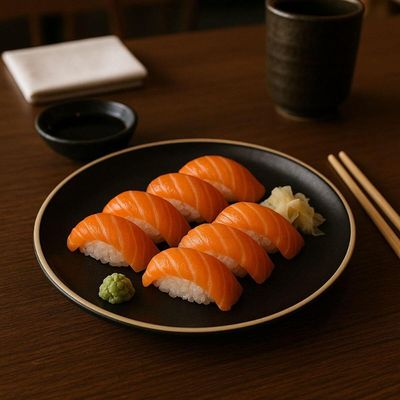 Prato Raso Melamina 26cm Wolff Class Preto Sushi Sashimi Petisqueira Servir Avulso
