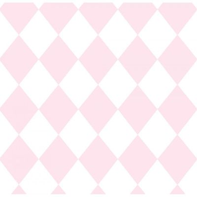 Papel De Parede Treboli Losangos Rosas 5862 - Rolo 10m X 0,53m