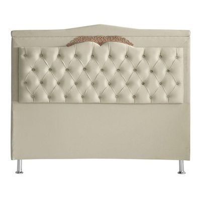 Cabeceira De Cama Box Madri Casal Queen 160 Cm Suede Porcelana Do Lar Móveis E Decoração