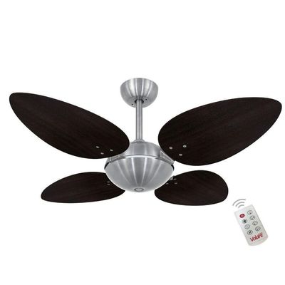 Ventilador Volare Offpetalo Quad Tabaco 220v Controle Remoto 220V