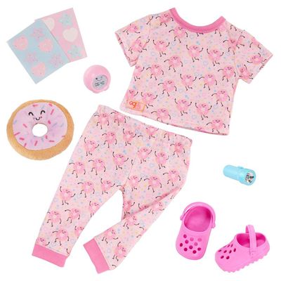 Conjunto de Roupa Our Generation Pijama Dreaming of Donuts