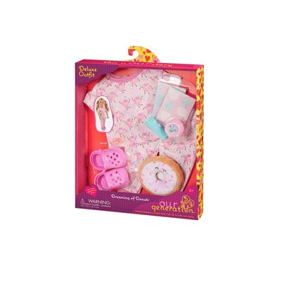 Conjunto de Roupa Our Generation Pijama Dreaming of Donuts