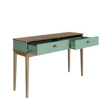 Aparador Colonial com 2 Gavetas Mel Oliva 136x41x83cm MDP MB 1026 Movelbento