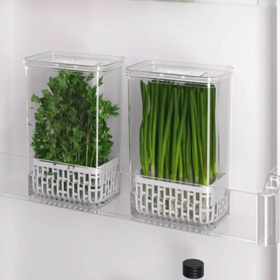 Kit 3 Organizadores de Geladeira Dry Coza Frutas Verduras Temperos 6 3,2 e 2,3L