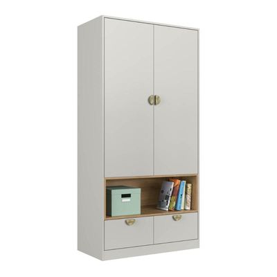 Guarda Roupas Infantil Juvenil com Nicho 2 Portas e 2 Gavetas Arenas Lille Gl1080