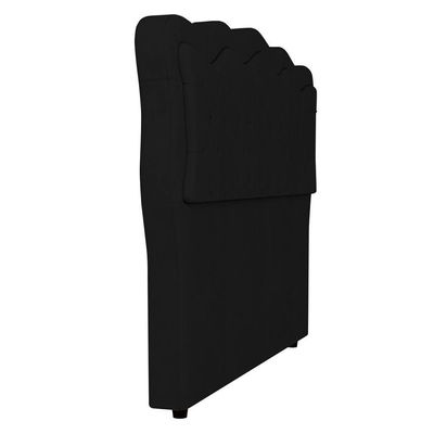 Cabeceira Casal Queen Cama 160cm Oregon I02 Veludo Preto - Mpozenato