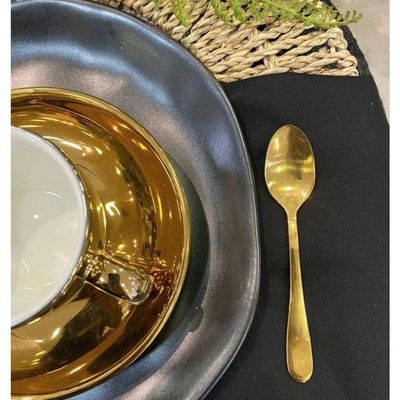 Colher De Cafe Dourada Valentina - Mimo Style