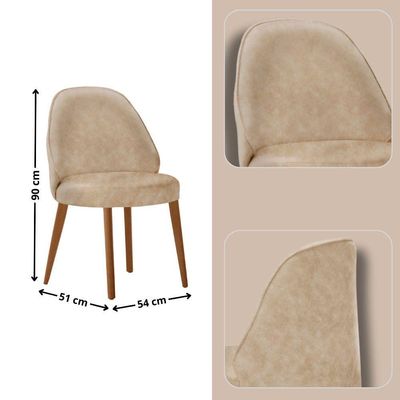 Mesa De Jantar Suiça 220cm Madeira Tampo Laminado Orgânico Milano / Imbuia Nat.