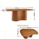 Mesa De Jantar Suiça 220cm Madeira Tampo Laminado Orgânico Milano / Imbuia Nat.
