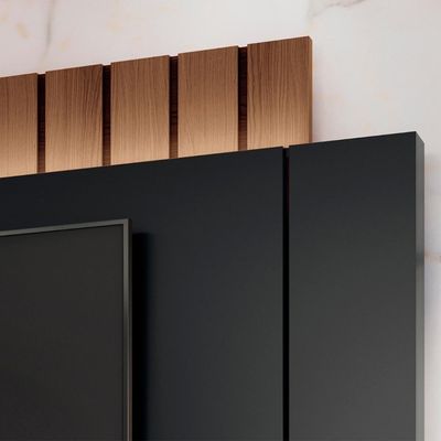 Painel 70 Pol 219cm Bancada Suspensa Illuna H01 Off-castanho - Mpozenato