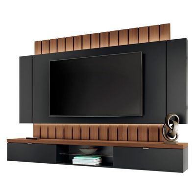 Painel 70 Pol 219cm Bancada Suspensa Illuna H01 Off-castanho - Mpozenato