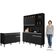 Cozinha Compacta Alice E Balcão Gabinete Sem Tampo Tatiane 120cm Preto - Ajl Móveis
