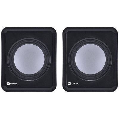 Caixa De Som 2.0 Usb 5v 2x 1w Com Controlador De Volume -
