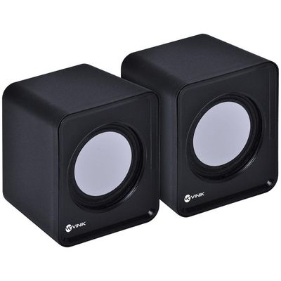Caixa De Som 2.0 Usb 5v 2x 1w Com Controlador De Volume -
