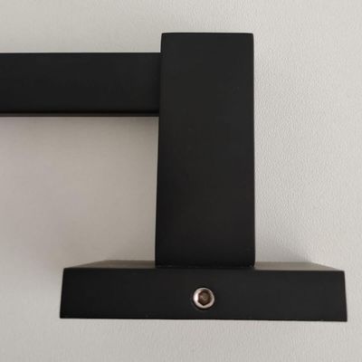 Porta Toalha De Rosto Para Parede Toalheiro Para Banheiro Lavabo Quadrado Black Matte