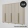 Guarda Roupa Casal 6 Portas 6 Gavetas Dubai Majestic - Fendi Fendi