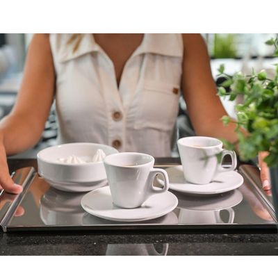 Bandeja Para Servir Chá Café Aço Inox Prime