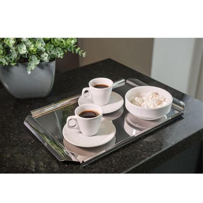 Bandeja Para Servir Chá Café Aço Inox Prime
