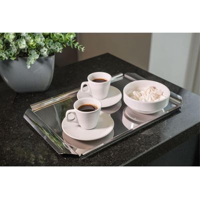 Bandeja Para Servir Chá Café Aço Inox Prime