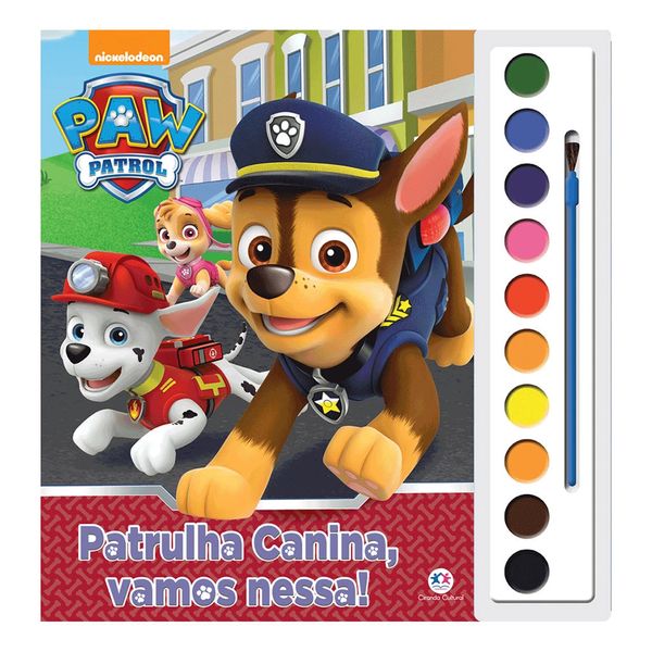 Livro Aquarela Ciranda Cultural Patrulha Canina