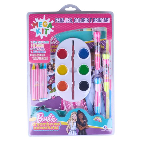 Mega Kit Livro para Ler, Colorir e Brincar Ciranda Cultural Barbie