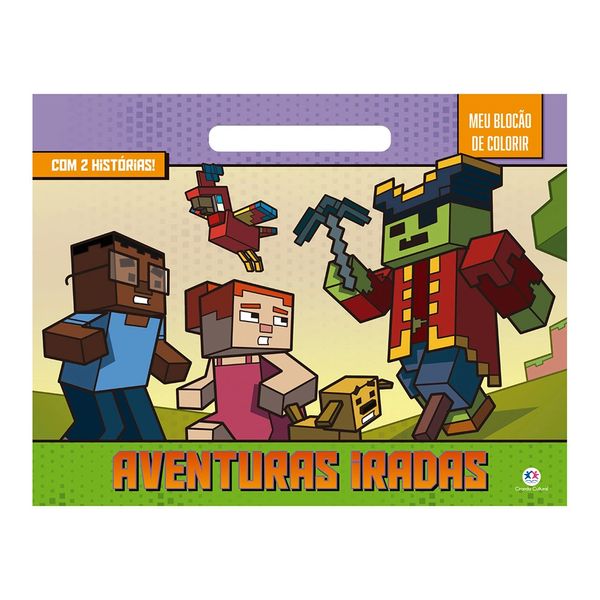 Livro Meu Blocão de Colorir Ciranda Cultural Aventuras Iradas