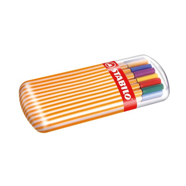 Caneta Hidrográfica Stabilo Point 88 Zebrui Fine 0.4mm com 20 Unidades Cores Vibrantes