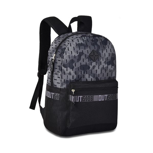 Mochila Teen Clio Style Camuflada Bolso Telado 17