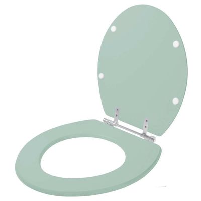 Tampa De Privada Em Mdf Liberty Verde Claro Para Vaso Santamarina