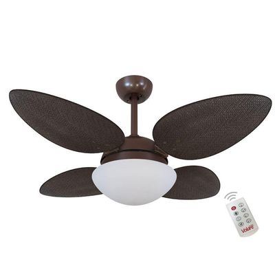 Ventilador Premium Tabaco 127V E Controle Remoto 110V