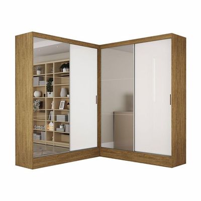 Closet Casal Duplo Belém 4 Portas 4 Gavetas Carioca Móveis