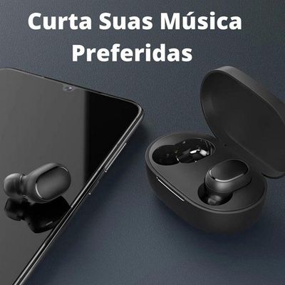 Fone Bluetooth Sem Fio Preto Caixinha Para Samsung A32 5G