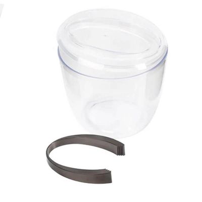 8 Baldes de Gelo com Tampa e Pegador 1,9L Transparente Crippa Plástico Champanheira