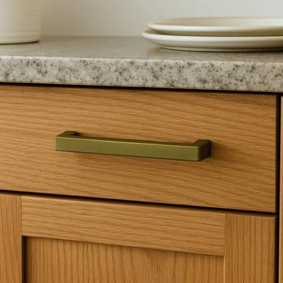 Puxador Reto Alça Bronze Fosco Piauí 160mm Gavetas Armários Zamac Torralba