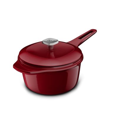 Panela de Ferro Fundido Esmaltado Molheira Electrolux Expert 20cm Vermelha