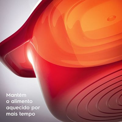 Panela de Ferro Fundido Esmaltado Molheira Electrolux Expert 20cm Vermelha