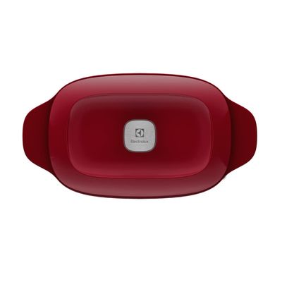 Panela de Ferro Fundido Esmaltado Oval Electrolux Expert 27cm Vermelha