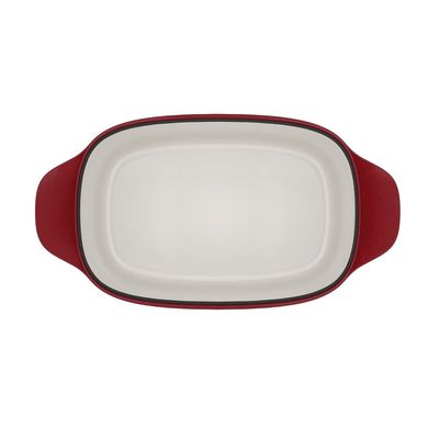 Panela de Ferro Fundido Esmaltado Oval Electrolux Expert 27cm Vermelha