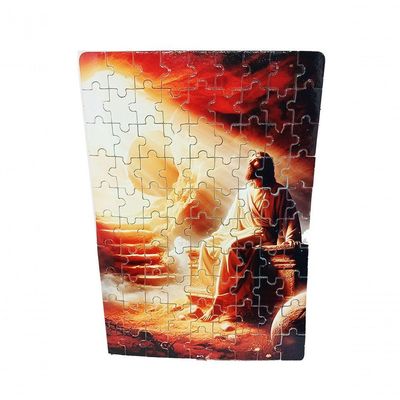 Presente De Páscoa Chocolates E Guloseimas + Quebra-cabeça Infantil Jesus Ressuscitado De 60 Peças