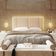 Cabeceira Casal Estofada Com Led Boucle Bege