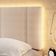 Cabeceira Casal Estofada Com Led Boucle Bege