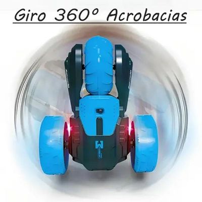 Carrinho Controle Remoto Manobra Radical 360 Luzes Som Brinquedo Super Carro Criança Divertido Aventura