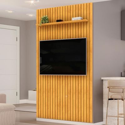 Painel 60 Pol 143cm Suspenso Ripado Noah D04 Cedro - Mpozenato