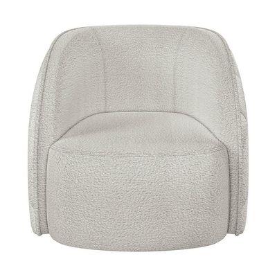 Sofá Decorativo 3 Lugares 240cm Com Almofadas E Poltrona Zion M22 Boucle Branco - Mpozenato