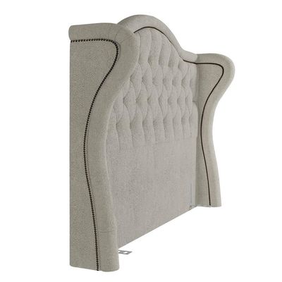 Cabeceira Cama Casal 140cm Antibes P02 Boucle Cru - Mpozenato