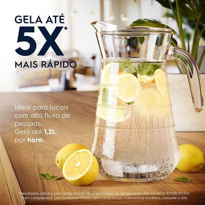Purificador de Água Electrolux PC01X com Sistema Eletrônico, Aqua Pure e Compressor Ecológico Cinza / 110V