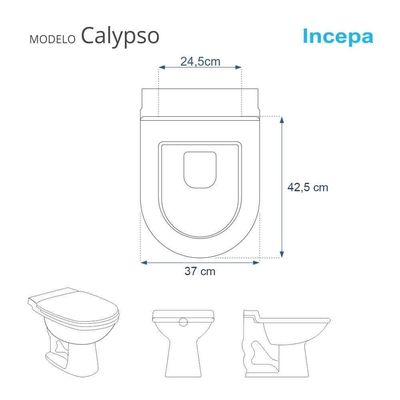 Tampa De Vaso Poliéster Decorada Borboleta Calypso Branco Para Louça Incepa