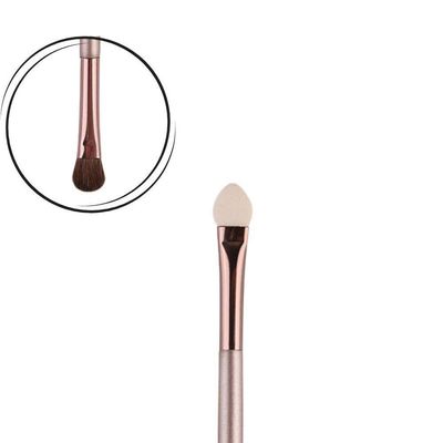 Pincel Duplo Chato Arredondado E Esponja Champagne 60220 | Miss Frandy | Precisão E Versatilidade