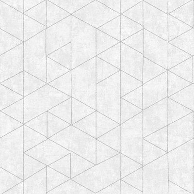 Papel De Parede Bobinex Essencial Geométrico Branco 4337